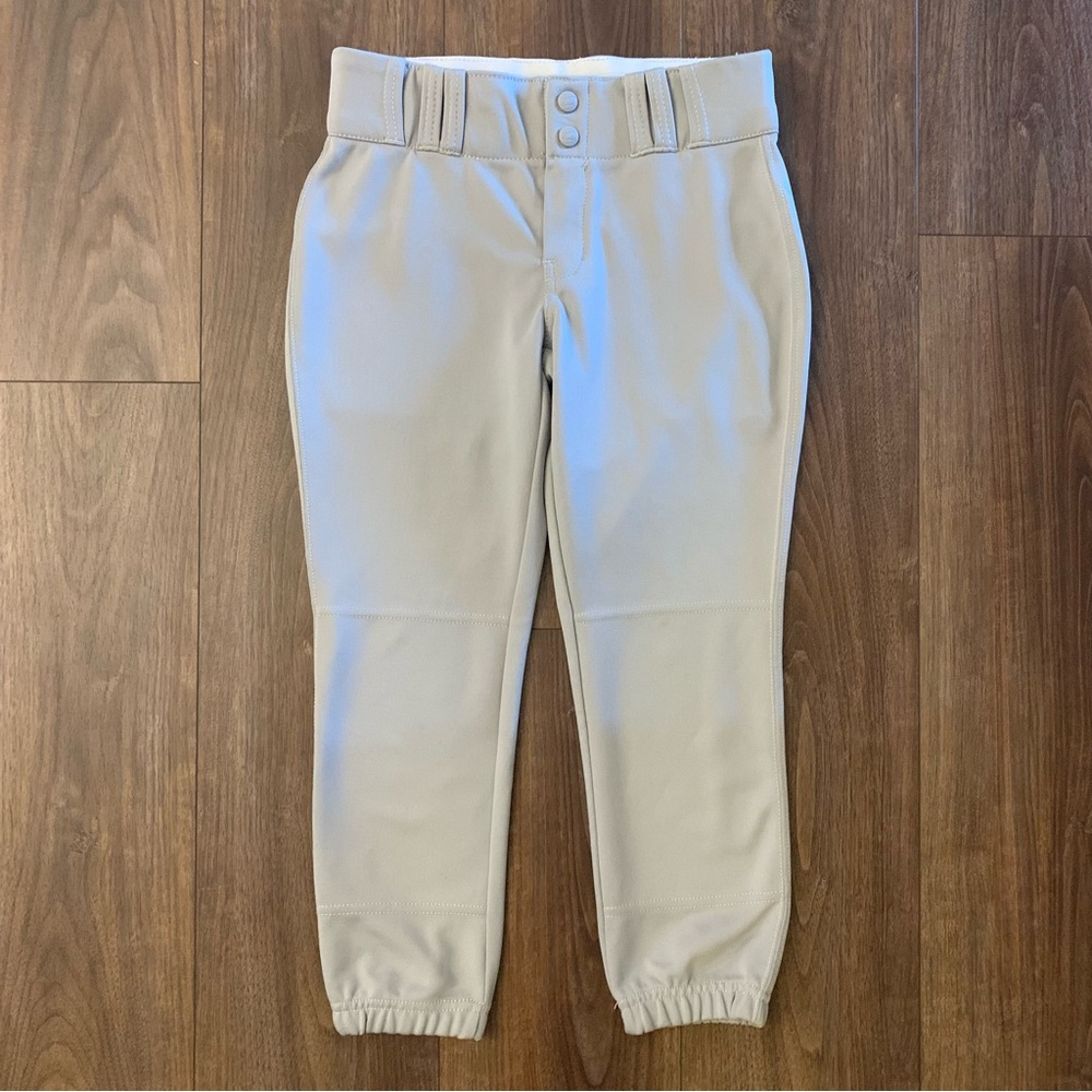 Champro Girls Softball Pants Low Rise Gray Youth Size Large